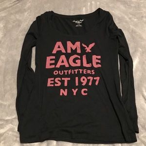 Black American Eagle Shirt